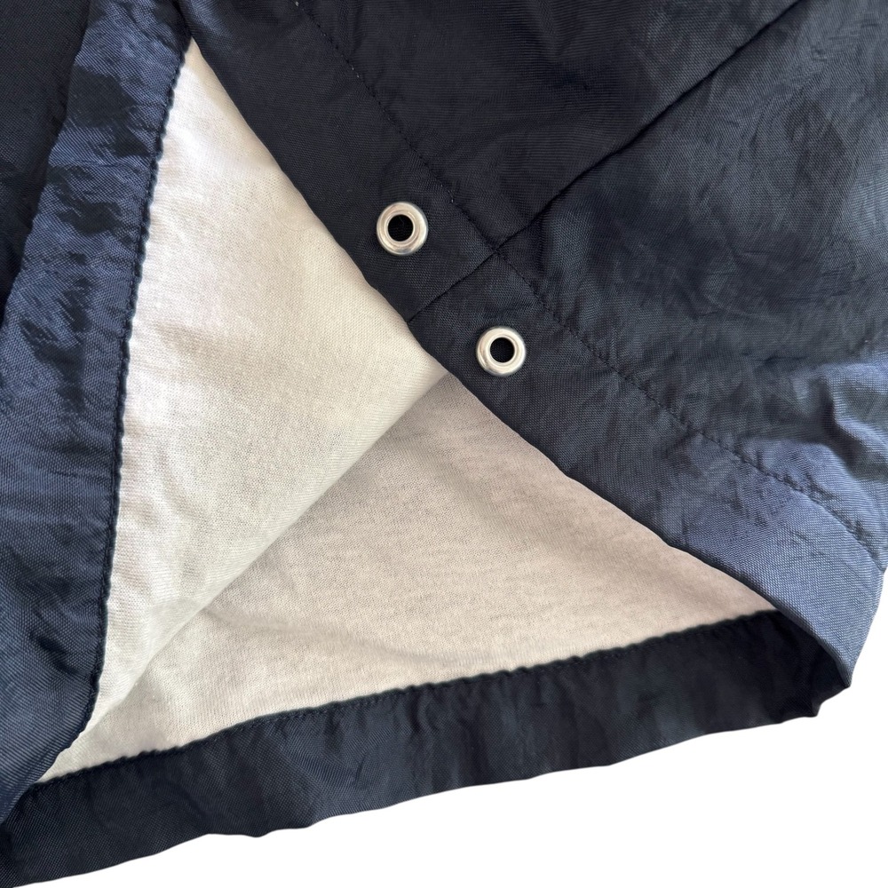 Vintage Champion Medium Navy Blue V-Neck Nylon Men's Pullover Windbreaker - Picture 6 of 13